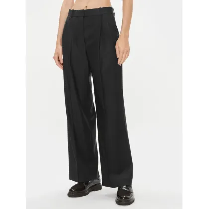 Zdjęcie Tommy Hilfiger Spodnie materiałowe WW0WW39707 Czarny Wide Leg