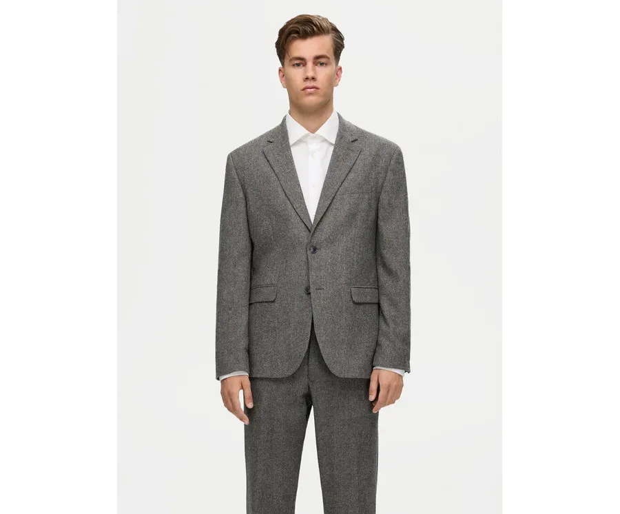 obrazek 1 Selected Homme Marynarka 16094332 Szary Slim Fit