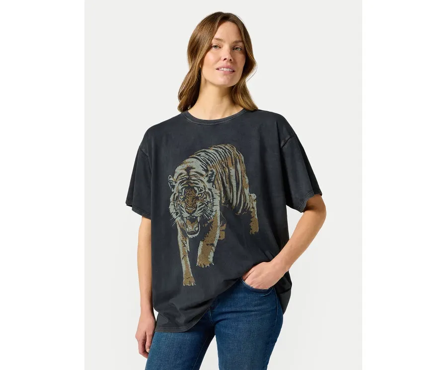 obrazek 1 Wrangler T-Shirt 112356445 Czarny Oversize