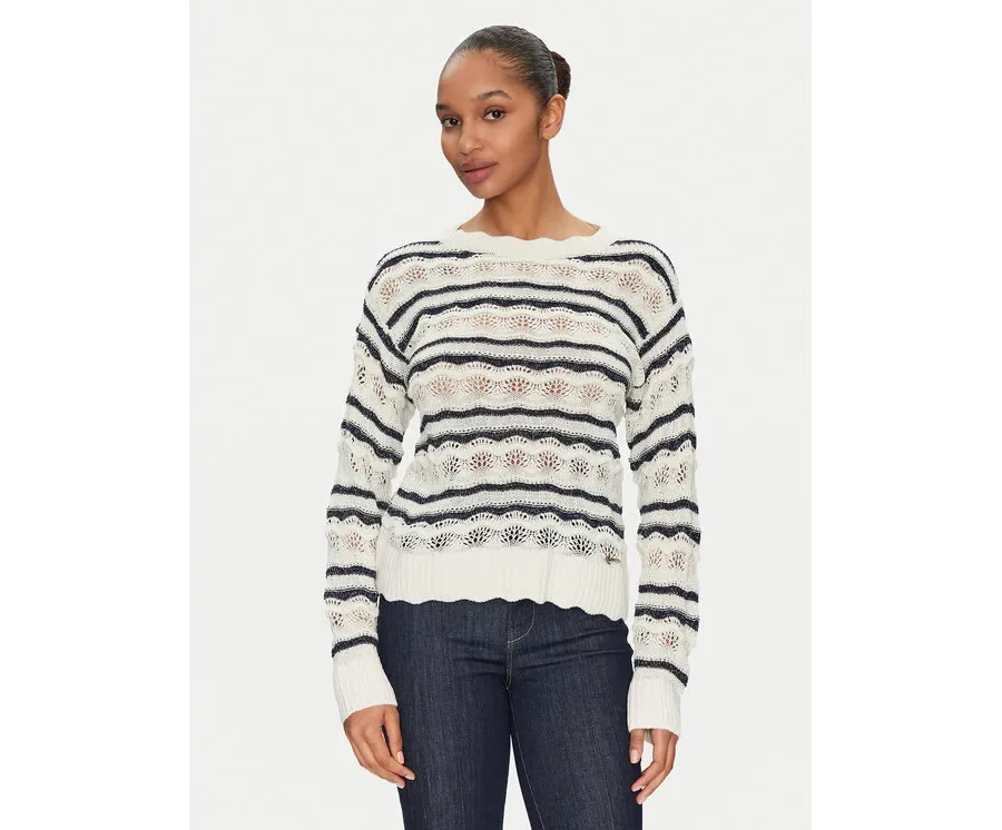 obrazek 1 Guess Sweter W5GR35 Z3NJ0 Beżowy Regular Fit