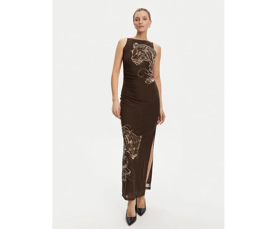 obrazek 1 Guess Sukienka codzienna W5YK19 KCZC2 Brązowy Regular Fit