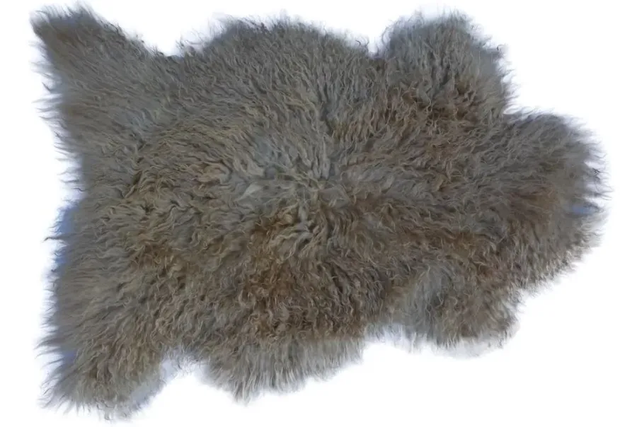 obrazek 1 Luksusowy dywan ze skóry koziej Angora - 92x72 cm