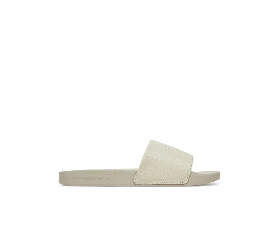 obrazek 1 Calvin Klein Jeans Klapki Slide Aop Print YM0YM01269 Beżowy