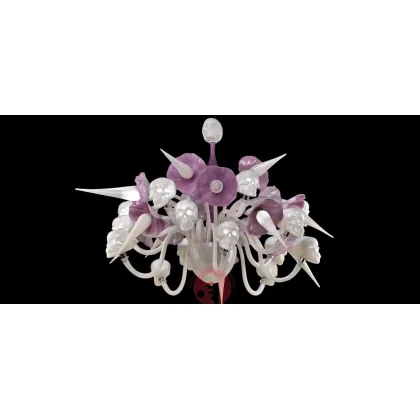 Zdjęcie Luksusowy nowoczesny żyrandol ze szkła Murano – Vetreria Artistica Rosa