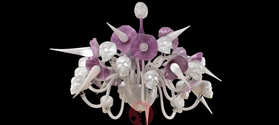 obrazek 1 Luksusowy nowoczesny żyrandol ze szkła Murano – Vetreria Artistica Rosa