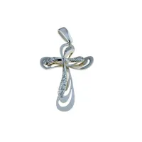 Picture A unique Italian cross for women 33x25mm