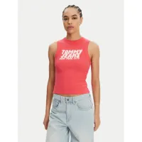 Zdjęcie Tommy Jeans Top DW0DW21339 Różowy Slim Fit