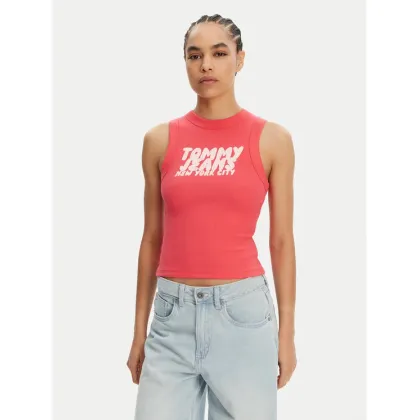 Zdjęcie Tommy Jeans Top DW0DW21339 Różowy Slim Fit