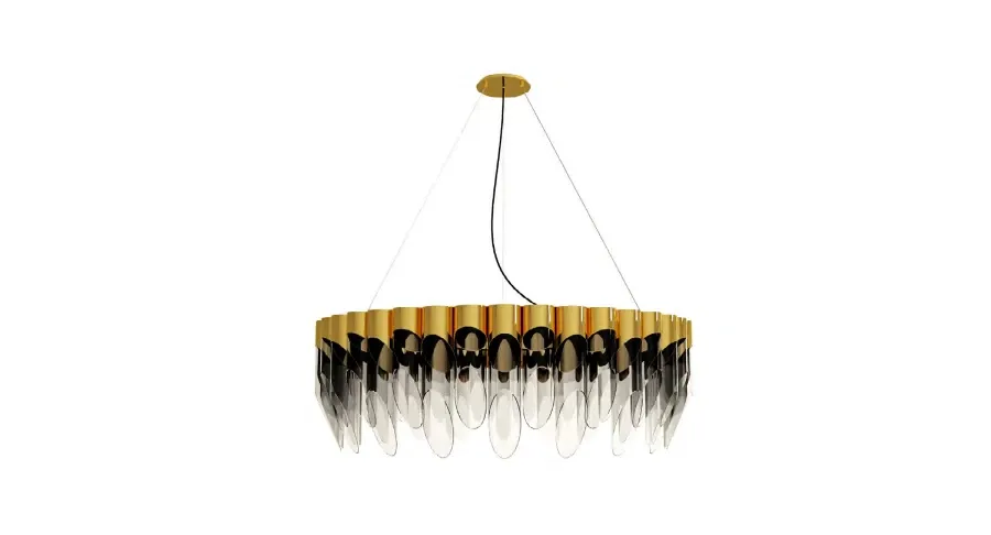 obrazek 5 Lampa wisząca Bamboo o wyglądzie tyczek bambusowych