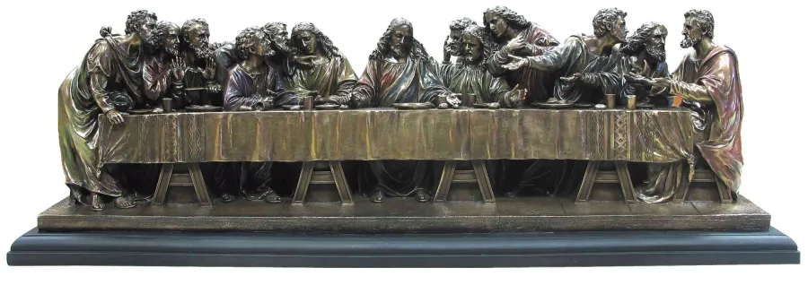 obrazek 1 Brązowa figura Ostatniej Wieczerzy