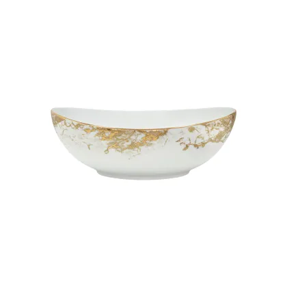 Zdjęcie Stylowa okrągła miska z porcelany z kolekcji Belle Epoque - Porcel