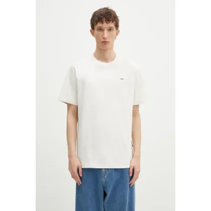 Zdjęcie Wood Wood t-shirt bawełniany Essential Sami classic męski kolor beżowy melanżowy 30250245