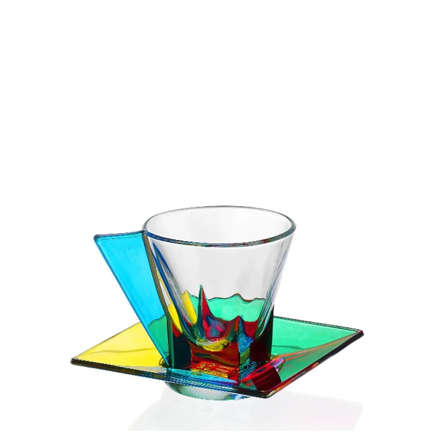 obrazek 1 Designerski komplet 6 filiżanek do cappuccino z podstawką (200 ml)