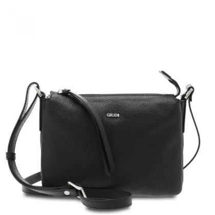 Zdjęcie Elegancka czarna torebka ze skóry - Giudi