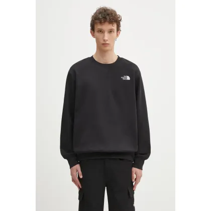 Zdjęcie The North Face bluza Essential Crew męska kolor czarny gładka NF0A89ETJK31