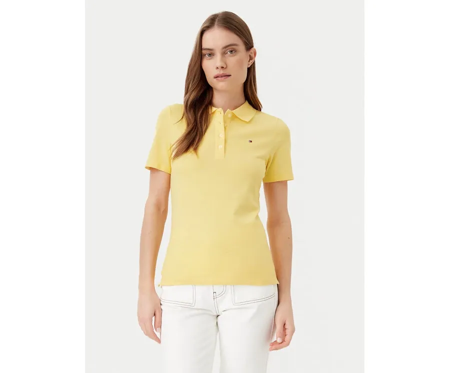 obrazek 1 Tommy Hilfiger Polo 1985 WW0WW43225 Żółty Slim Fit