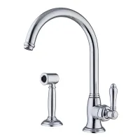 Zdjęcie Jednouchwytowa bateria zlewozmywakowa z bocznym natryskiem - Officina Nicolazzi