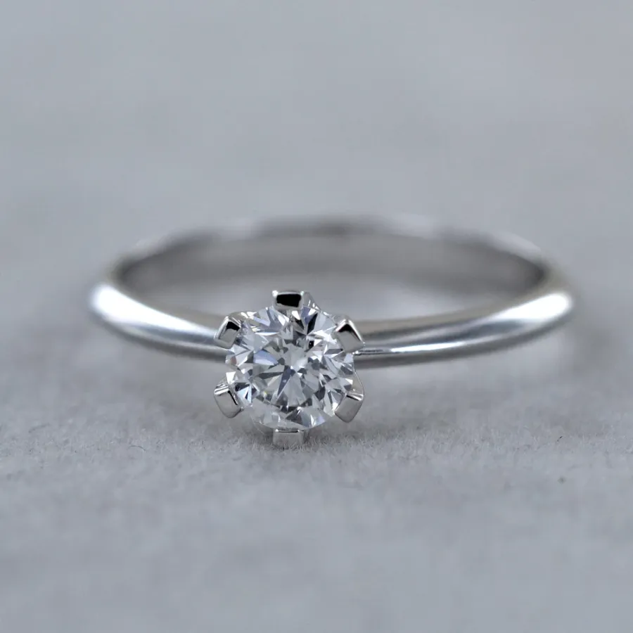 obrazek 6 Pierścionek Solitaire Crown z diamentem
