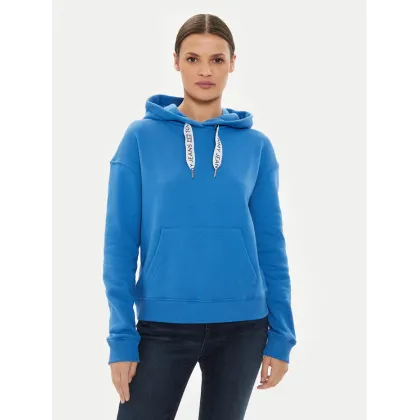 Zdjęcie Tommy Jeans Bluza Logo Drawcord DW0DW17794 Niebieski Boxy Fit