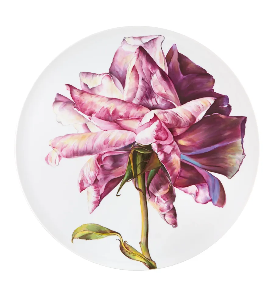 obrazek 1 Ręcznie malowany ozdobny talerz porcelanowy Floris