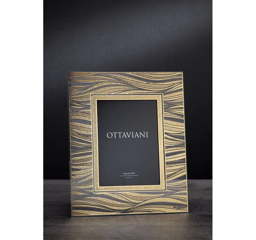 obrazek 2 Elegancka kryształowa ramka na fotografie „Morze życia” w kolorze złota