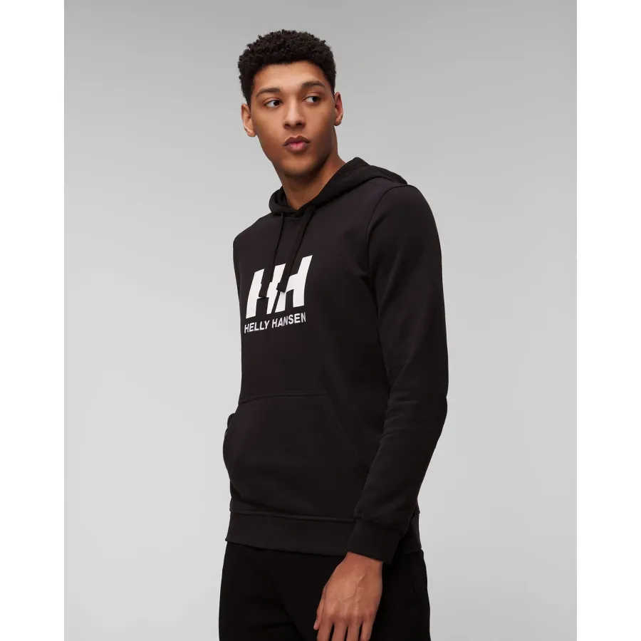 obrazek 1 Czarna Bluza Męska Helly Hansen Hh Logo Hoodie