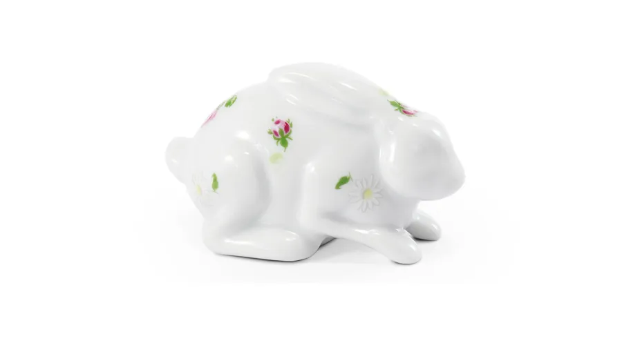 obrazek 1 Porcelanowa ozdoba – leżący królik – Leander