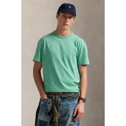 Zdjęcie Polo Ralph Lauren t-shirt bawełniany męski kolor zielony gładki 710916698