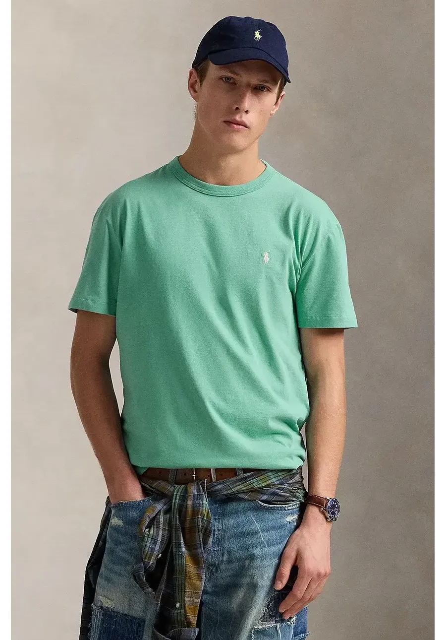 obrazek 1 Polo Ralph Lauren t-shirt bawełniany męski kolor zielony gładki 710916698
