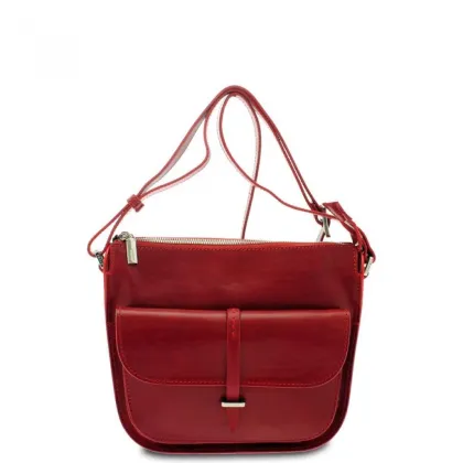 Zdjęcie Czerwona elegancka torebka na ramię - Giudi