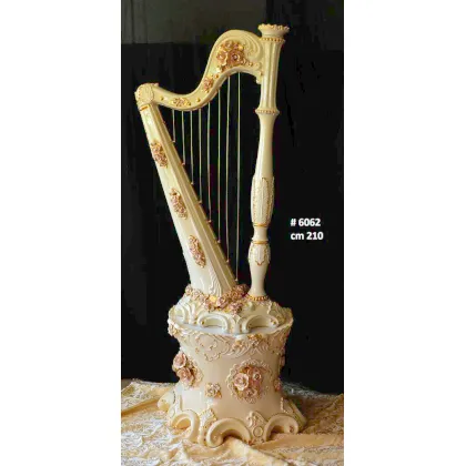 Picture A wonderful decoration - a ceramic harp, height 210 cm