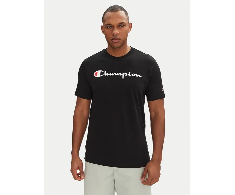 obrazek 1 Champion T-Shirt 220256 Czarny Standard Fit