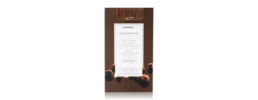 obrazek 1 KORRES Argain Oil Advanced Hair Colour Gianduja 6.77 Farba do włosów 1 szt.