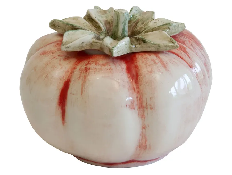 obrazek 1 Ekskluzywny słoik z ceramiki w kształcie pomidora 11 cm - Virginia Casa