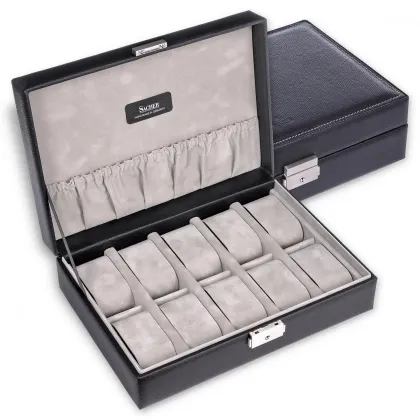 Picture Luxurious leather watch box