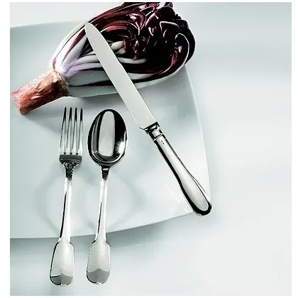 Zdjęcie Zestaw posrebrzanych sztućców dla 12 osób, w komplecie 89 elementów!