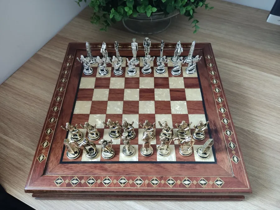 obrazek 2 Plansza z egipskimi figurami do gry w szachy - Helena Woodart