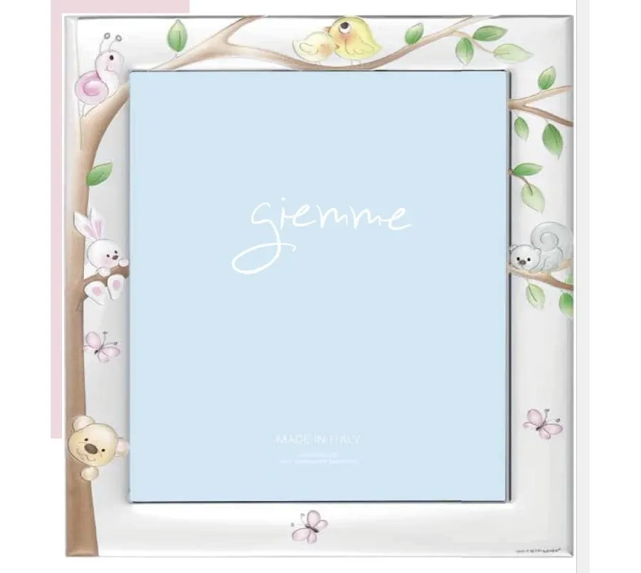 obrazek 1 Stylowa srebrna ramka 13х18 cm z niebieskimi drobnymi detalami