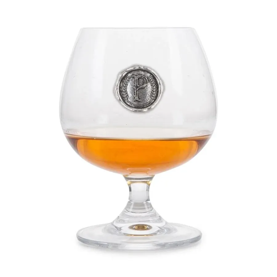 obrazek 1 Wyjątkowy prezent - kieliszek do brandy z monogramem ze stylizowaną literą „P”