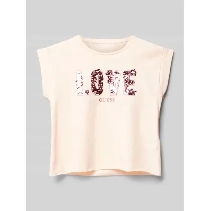 Zdjęcie T-shirt z cekinowym obszyciem