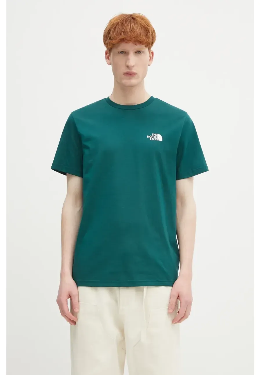 obrazek 1 The North Face t-shirt Simple Dome męski kolor zielony gładki NF0A87NG6GI1