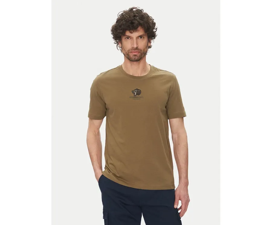 obrazek 1 Aeronautica Militare T-Shirt 251TS2424J641 Khaki Regular Fit