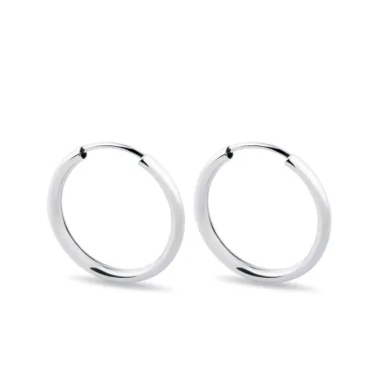 Zdjęcie Minimalistyczne złote kolczyki 17 mm KLENOTA