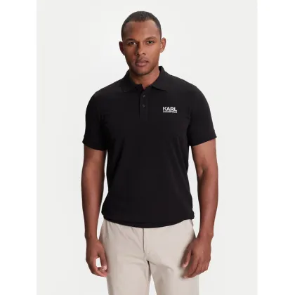 Zdjęcie KARL LAGERFELD Polo 745088 553235 Czarny Regular Fit