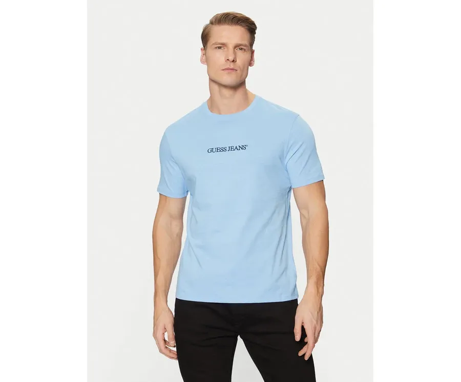 obrazek 1 Guess Jeans T-Shirt M4YI52 K8HM0 Niebieski Slim Fit