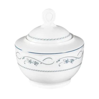 Picture Luxurious porcelain sugar bowl with beautiful classic decoration - Seltmann Weiden