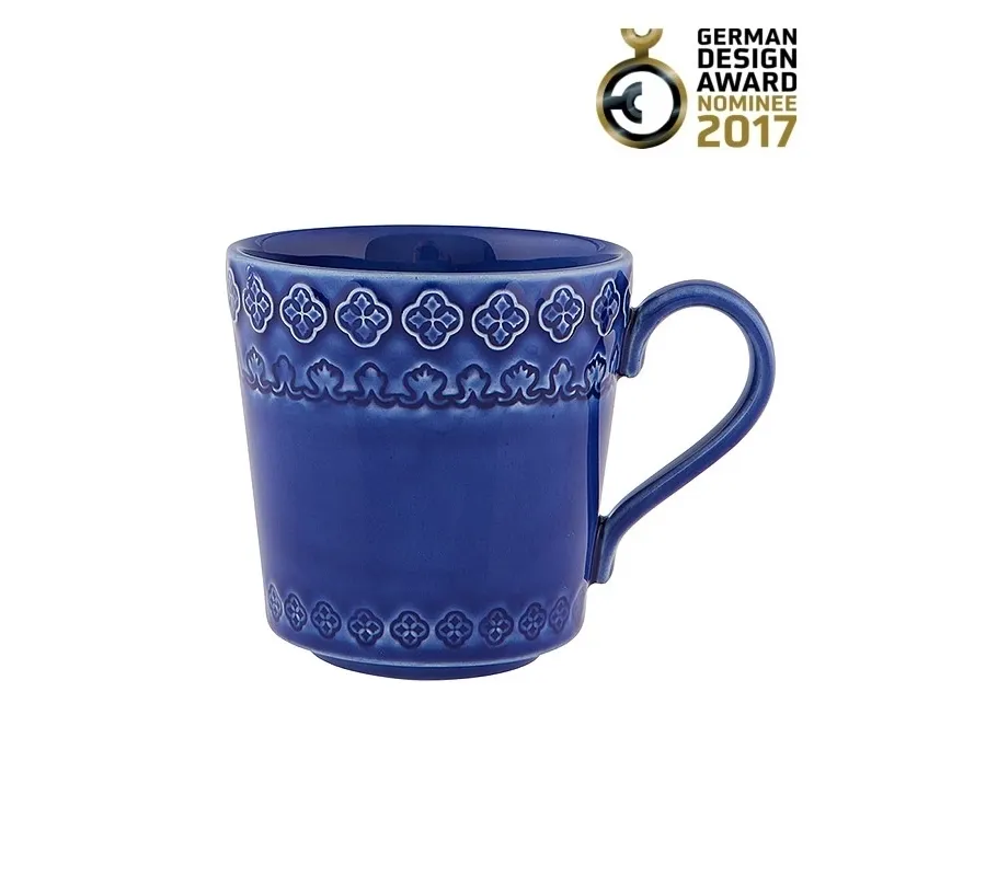 obrazek 1 Gustowny kubek ceramiczny w stylu wiejskim - Bordallo Pinheiro