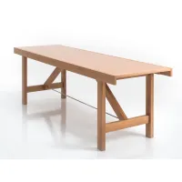 Picture Italian wooden extendable table in two variants
