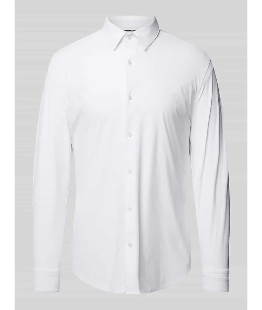 obrazek 1 Koszula biznesowa o kroju slim fit z drobnego twillu z dodatkiem streczu