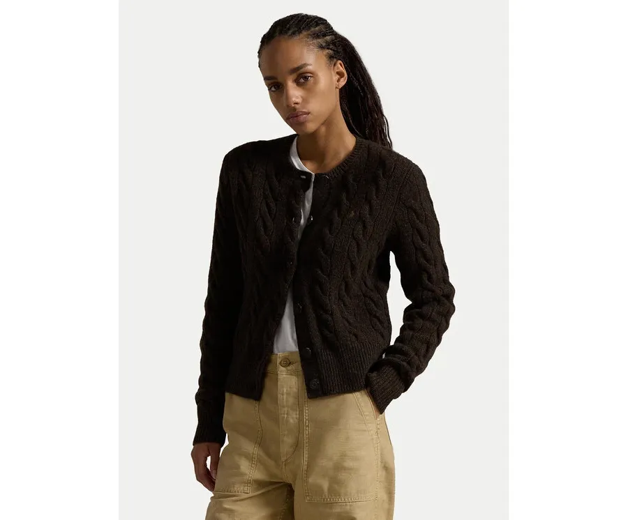 obrazek 1 Polo Ralph Lauren Kardigan 211910443019 Brązowy Regular Fit